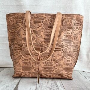 Etienne Aigner Leather Journey Cityscape Tote